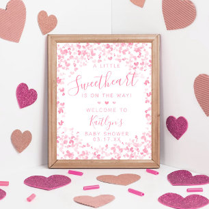 Kleine Liefje Valentijnsdag Baby Shower Poster