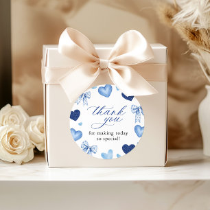 Kleine Liefje Valentijnsdag Baby Shower Ronde Sticker