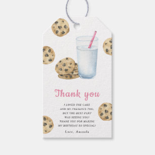 Kleine lieve koekjes meisje verjaardagsfeestje dan cadeaulabel