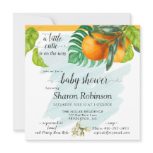 Kleine lieve schat baby shower oranje