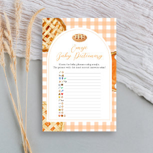 Kleine lieve schat babyshower Emoji Pictionary spe