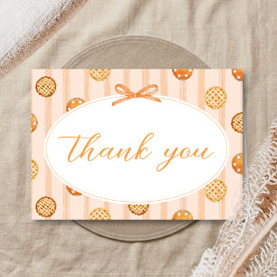 Kleine lieve schat Herfst Baby Shower Bedankkaart