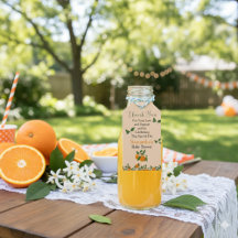 Kleine lieve sinaasappel baby shower 