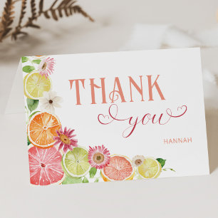 Kleine lieve sinaasappel zomer baby shower bedankt