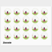 Kleine lieveheersbeestje Dank u Favor Stickers (Vel)