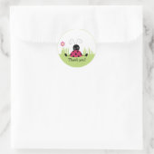 Kleine lieveheersbeestje Dank u Favor Stickers (Tas)