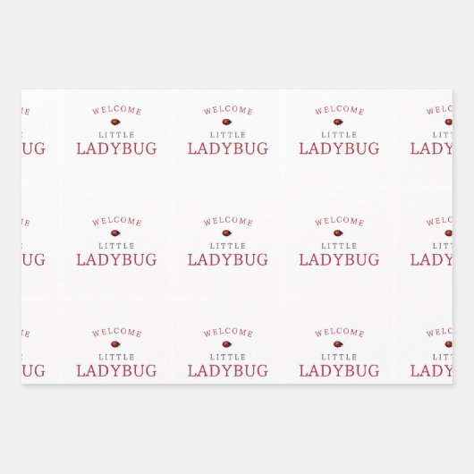 Kleine lieveheersbeestje patroon Boho Inpakpapier Vel (Voorkant 2)