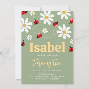 Kleine lieveheersbeestje verjaardag kaart