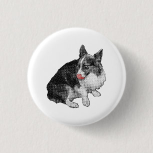 Kleine lik, grote oren ronde button 3,2 cm