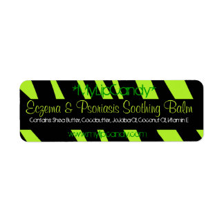 Kleine limoengroene Zebra productlabel Etiket