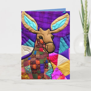 Kleine, losse kalf-quilt zoals design bedankkaart