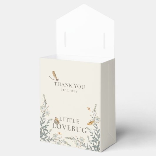Kleine Lovebug Favor Box Bedankdoosjes (Geopend)