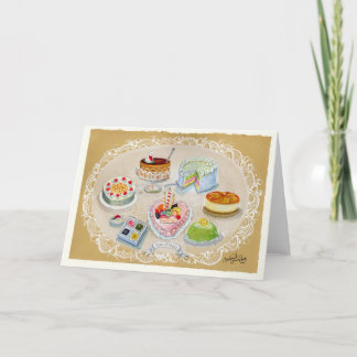 Kleine Lovely Cakes Birthday greeting Kaart