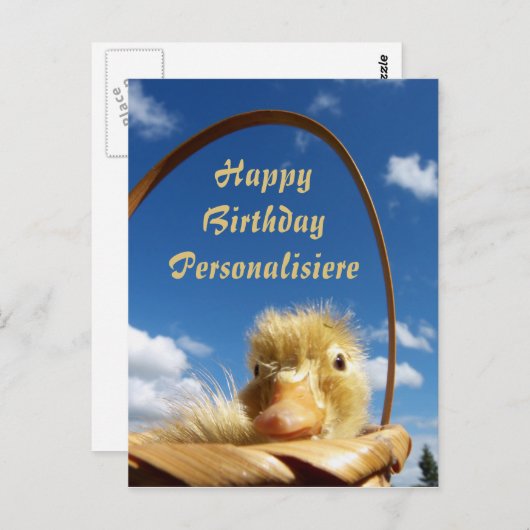 kleine luiken in de blauwe lucht , sjabloon briefkaart (Voorkant / Achterkant)