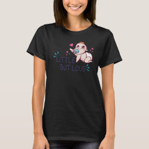 Kleine maar luide Baby die pasgeborenen drogen die T-shirt