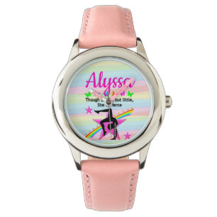 KLEINE MAAR VEILIGE GYMNASTICS GIRL-ONTWERP HORLOGE