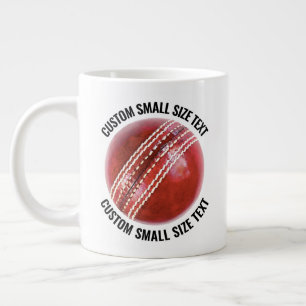 Kleine Maat Gepersonaliseerde Tekst Reuzen Cricket Extra Grote Beker