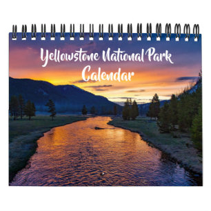Kleine maat Yellowstone Park Agenda Kalender