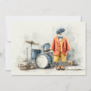 Kleine Maestro 1e verjaardagsfeestje Kaart