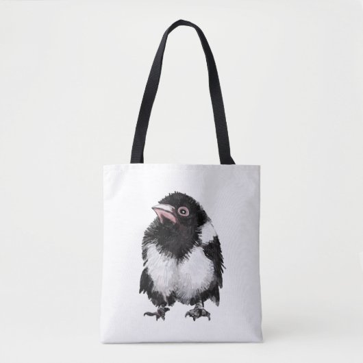 Kleine magpie draagtas (Voorkant)