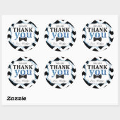 Kleine Man boog-stropdas chevron print dank u Ronde Sticker (Vel)