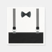 Kleine Man Bow Stropdas Theme Party servetten (Voorkant)