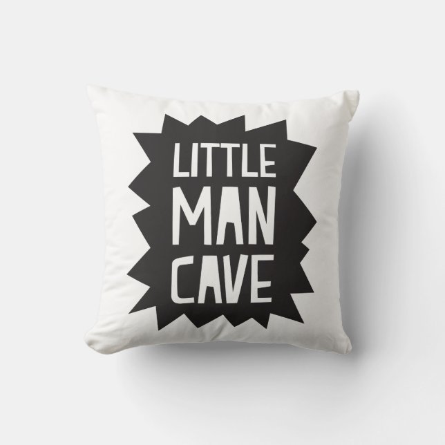 Kleine Man Cave Pillow Kussen (Voorkant)