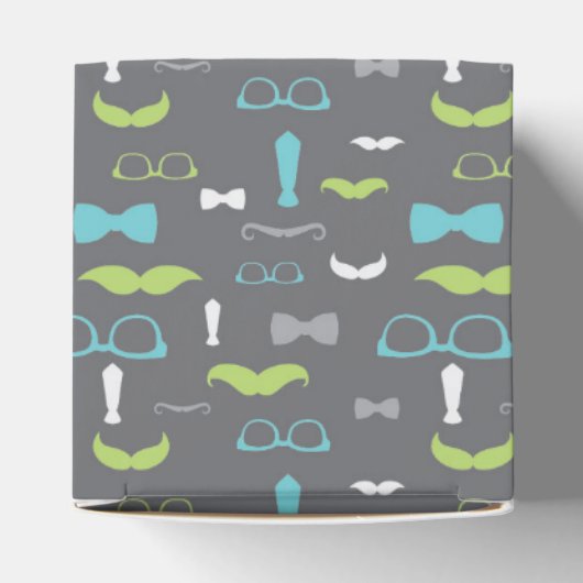 Kleine Man gunst doos, Baby shower Bedankdoosjes (Bovenkant)