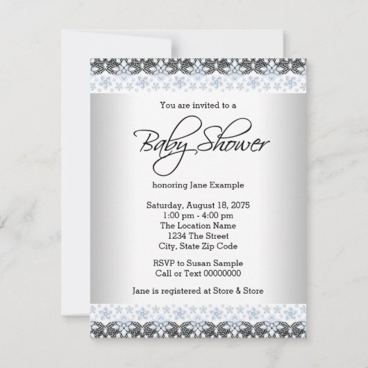 Kleine man, het is een jongens baby boy shower kaart (Achterkant)