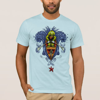 Kleine man in de boot t-shirt