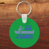 Kleine man in de kano sleutelhanger (Voorkant)