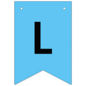 "KLEINE MAN IS 1" - EERSTE BIRTHDAAG - blauw Vlaggetjes (Tweede vlag)