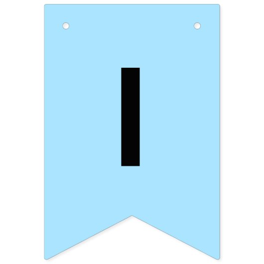 "KLEINE MAN IS 1" - EERSTE BIRTHDAAG - blauw Vlaggetjes (Derde vlag)