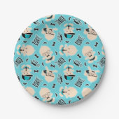 Kleine man kerel partij bord (Voorkant)