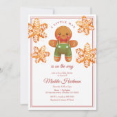 Kleine Man kerstman kerstmis Baby shower Kaart (Voorkant)