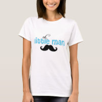 Kleine Man Mustache Baby shower Moederschap T Shir