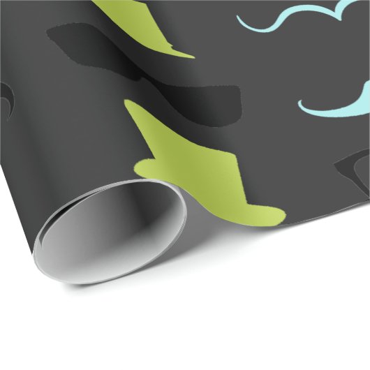 Kleine Man Mustache Partij Cadeaupapier (Rol Hoek)