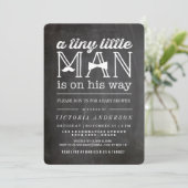 Kleine Man snor & boog Stropdas Schattige Jongen B Kaart (Staand voorkant)