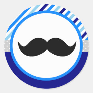 Kleine Mannen Baby showers stickers