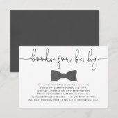 Kleine mannen snor baby showers boeken voor baby informatiekaartje (Voorkant / Achterkant)