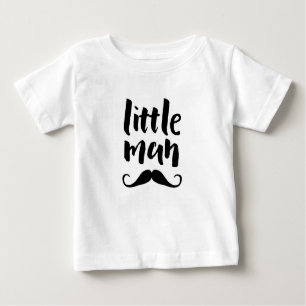 Kleine mannen snor typografie kinder T-shirt