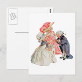 Kleine Martha Washington's Tea Party Briefkaart (Voorkant / Achterkant)