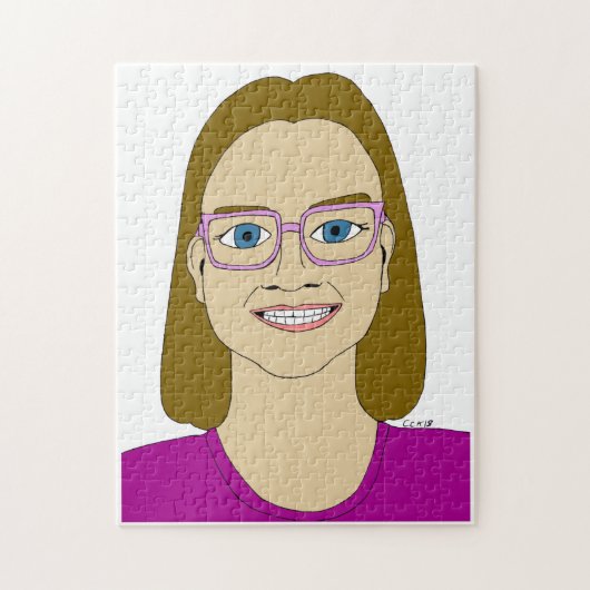 kleine meid puzzel (Verticaal)