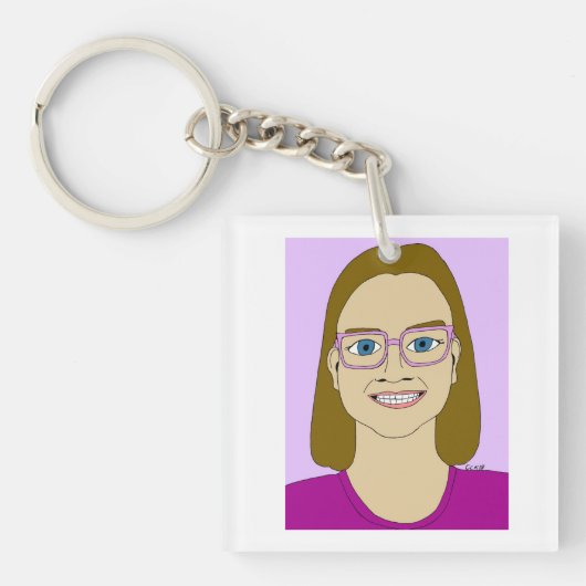 kleine meid sleutelhanger (voorkant)