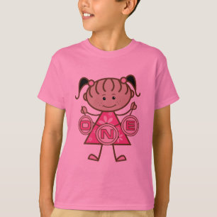 Kleine Meisje 1e Verjaardag T-shirts en geschenken