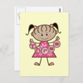 Kleine Meisje 3e Verjaardag Tshirts en Gifts Briefkaart (Voorkant / Achterkant)