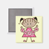 Kleine Meisje 3e Verjaardag Tshirts en Gifts Magneet (Voorkant / Achterkant)