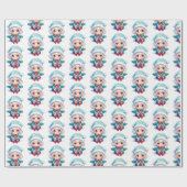 Kleine Meisje Elf Xmas Magic Cadeaupapier (Vlak)