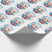 Kleine Meisje Elf Xmas Magic Cadeaupapier (Hoek)