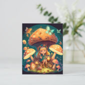 Kleine meisje in paddenstoelen (Staand voorkant)